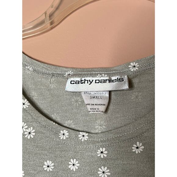 Vintage 90s cathy daniels Cottage Floral Dress sz small - Picture 8 of 11